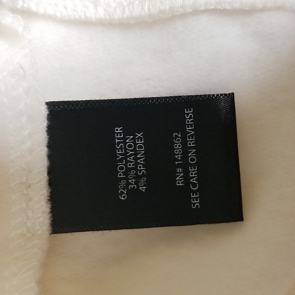 White Fleece Rhinestone Raglan Sweatshirt - Picture 6 of 7
